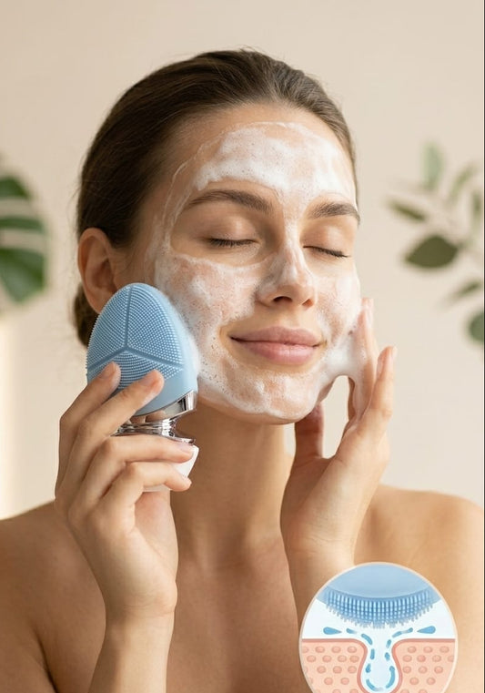 Limpiador Facial 2 en 1 Pro™ – Limpieza Profunda y Masaje en un Solo Paso