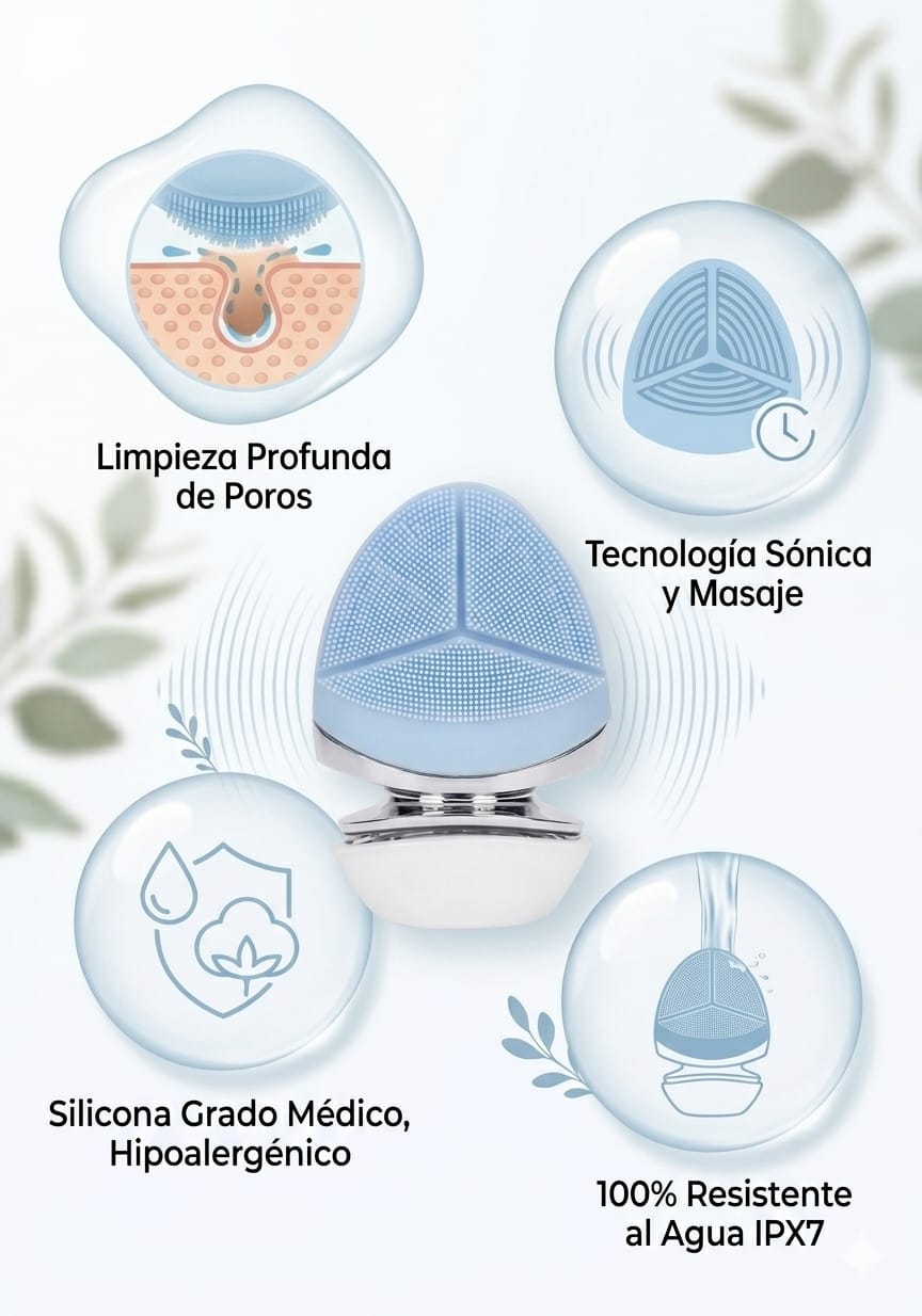 Limpiador Facial 2 en 1 Pro™ – Limpieza Profunda y Masaje en un Solo Paso