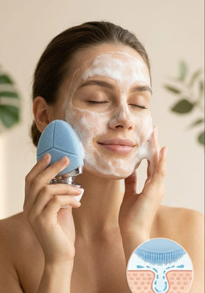 Limpiador Facial 2 en 1 Pro™ – Limpieza Profunda y Masaje en un Solo Paso