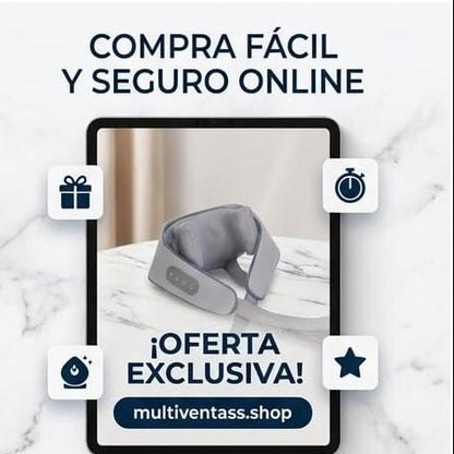 Masajeador Eléctrico de Cuello con Calor™ – Alivio Profundo en Minutos