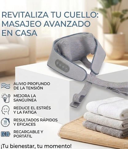 Masajeador Eléctrico de Cuello con Calor™ – Alivio Profundo en Minutos