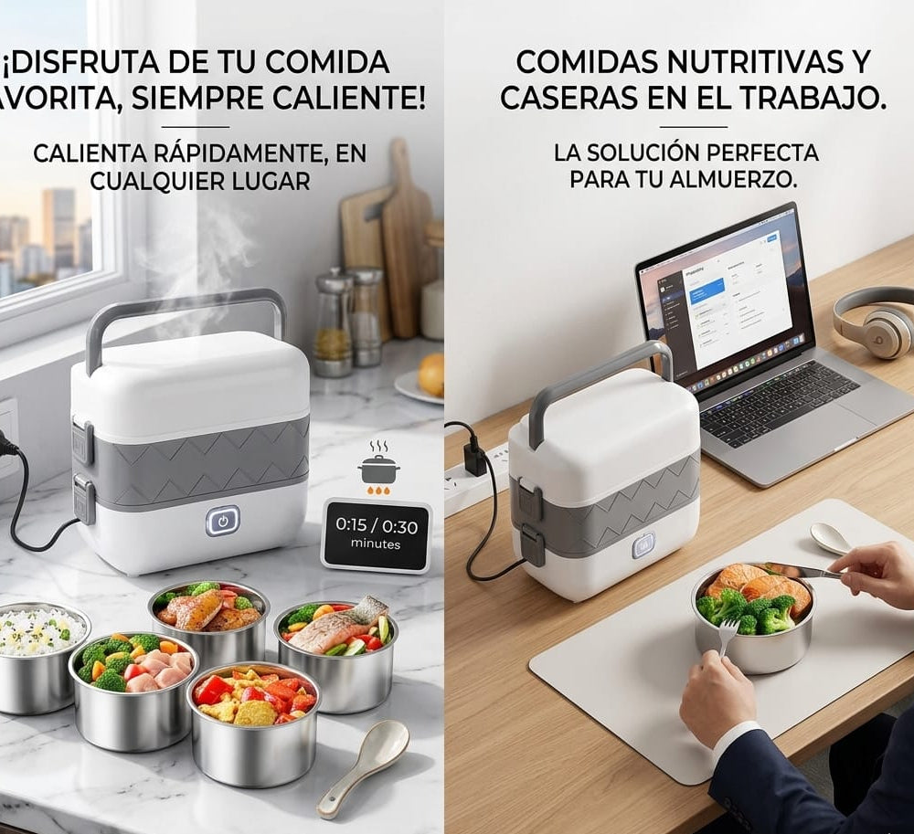 Lonchera Eléctrica Portátil™ – Disfruta tu Comida Caliente Donde Estés