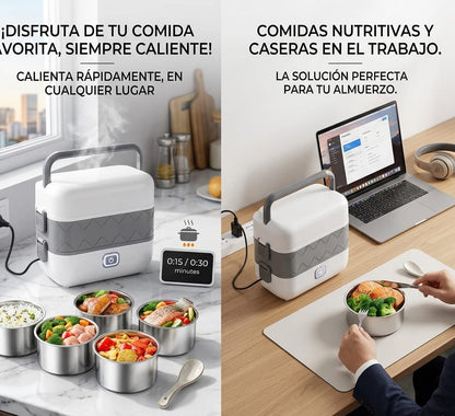 Lonchera Eléctrica Portátil™ – Disfruta tu Comida Caliente Donde Estés