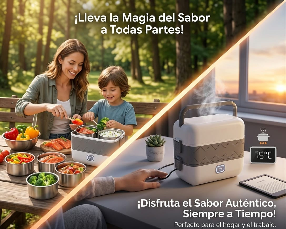 Lonchera Eléctrica Portátil™ – Disfruta tu Comida Caliente Donde Estés