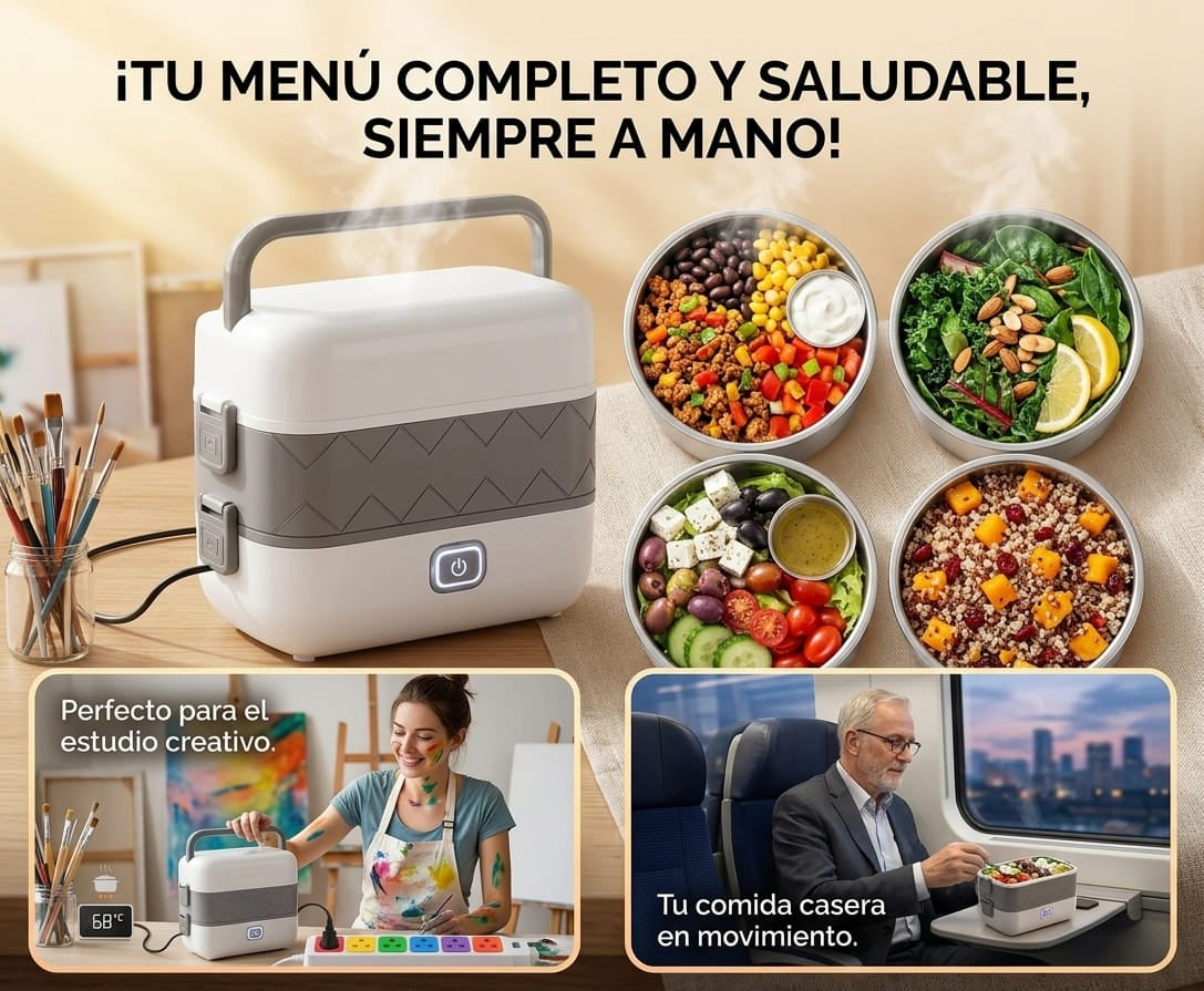 Lonchera Eléctrica Portátil™ – Disfruta tu Comida Caliente Donde Estés