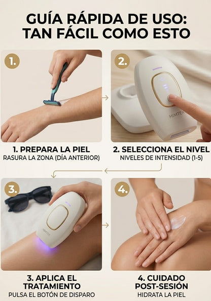 Depilador Láser IPL™/ Piel de seda sin irritación